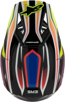 Přilba S-M3 WURX, ALPINESTARS, dětská (černá/žlutá fluo/modrá/červená) 2025 (6)