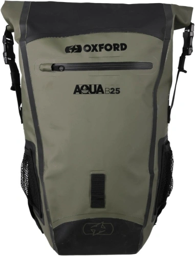 Vodotesný batoh Aqua B-25, OXFORD (khaki / čierny, objem 25 l)
