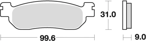 Brzdové doštičky, BRAKING (semi-metalická zmes SM1) 2 ks v balení M501-160
