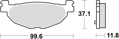 Brzdové doštičky, BRAKING (semi-metalická zmes SM1) 2 ks v balení M501-185