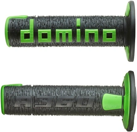 Gripy (offroad) dĺžka 120 mm, DOMINO (čierno-zelené) M018-187