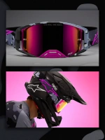 Brýle SUPERTECH limitované edice LONE, ALPINESTARS (fialová camo, zrcadlové růžové plexi) 2026 (2)
