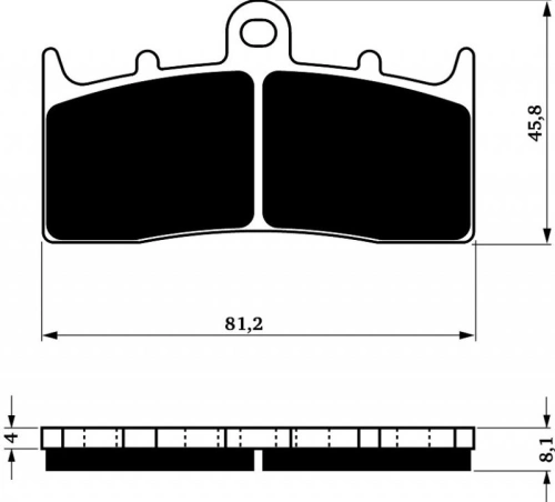 Brzdové doštičky 194 S33 STREET FRONT