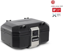 Vrchný hliníkový kufor na motorku SHAD Terra TR37 D0TR37100B BLACK EDITION