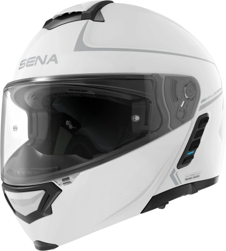 Přilba s Mesh headsetem Impulse, SENA (lesklá bílá, vel. 2XL)