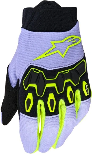 Rukavice FULL BORE V2 YOUTH/KIDS, ALPINESTARS, dětské (fialová/žlutá fluo) 2026