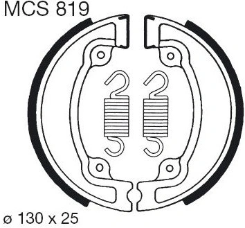 Brzdové čeľuste MCS 819