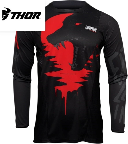 MX dres Thor Pulse Counting Sheep (černá/červená)