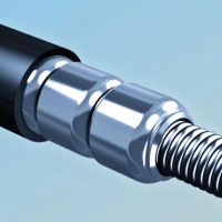Lanový zámok na motorku Abus Steel-O-Flex Iven 8200/110 - čierna (1)