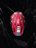 Přilba SUPERTECH S-M7 limitovaná edice BEAST COAST, ALPINESTARS (šedá/černá/oranžová) 2026 (31)