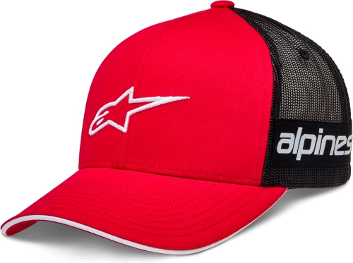 Šiltovka BACK STRAIGHT HAT 2022, ALPINESTARS (červená/čierna)