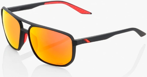 Slnečné okuliare KONNOR - HIPER červená šošovica, 100% (čierna)
