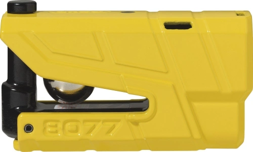 Zámok na kotúč s alarmom Abus Granit Detecto X-Plus 8077 - žltá