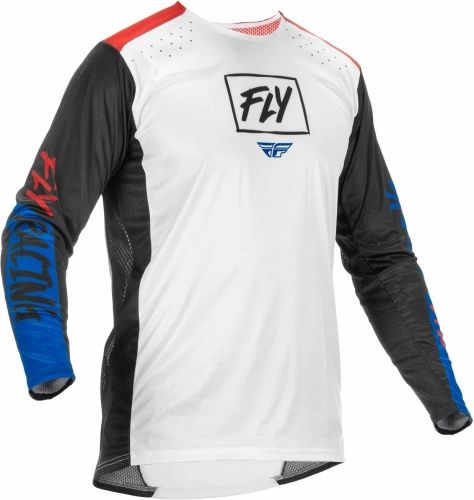 Dres LITE, FLY RACING - USA 2022 (červená/biela/modrá, veľ. 2XL)