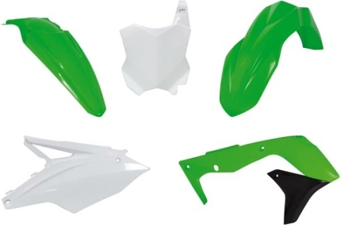 Sada plastov Kawasaki, perách (zeleno-bielo-čierna, 5 dielov) M400-681