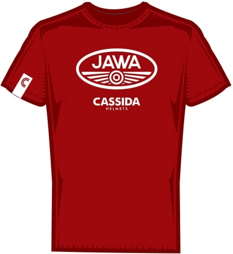 Tričko JAWA edície, CASSIDA (červená bordová)