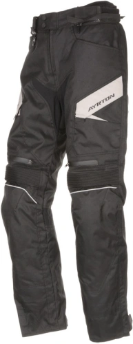 Nepremokavé a priedušné skrátené nohavice na motorku Ayrton Brock - čierne / sivé