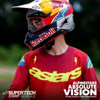 Brýle SUPERTECH STREAM, ALPINESTARS (šedá/multicolor, zrcadlové stříbrné plexi) 2025 (8)