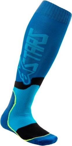 Ponožky MX PLUS-2 2021, ALPINESTARS (modrá / tyrkysová)