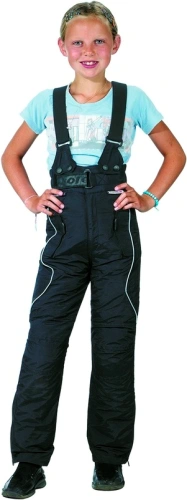 Detské laclové nohavice na motorku Roleff Taslan s membránou WindTex® - čierna