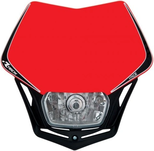 UNI predná maska vrátane svetla V-Face, perách (červeno-čierna) M400-752