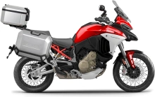 Kompletní sada hliníkových kufrů SHAD TERRA, 55L topcase 36L/47L boční kufry, včetně montážní sady a plotny SHAD Ducati Multistrada 1200 V4