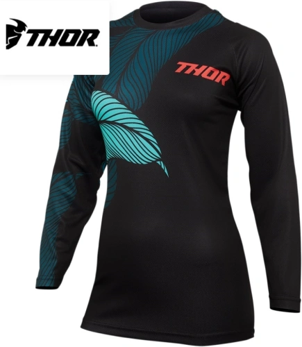 Dámský MX dres Thor Sector Urth (černá/modrá)