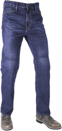 SKRÁTENÉ nohavice Original Approved Jeans voľný strih, OXFORD, pánske (spraná modrá)