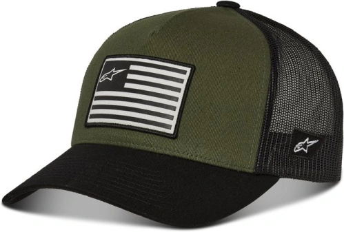 Šiltovka FLAG SNAP HAT, ALPINESTARS (zelená/čierna)
