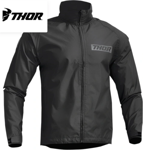 Bunda do dažďa Thor Pack Jacket (čierna)