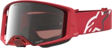 Brýle SUPERTECH VESTA, ALPINESTARS (červená fluo/chrom, zrcadlové stříbrné plexi) 2027
