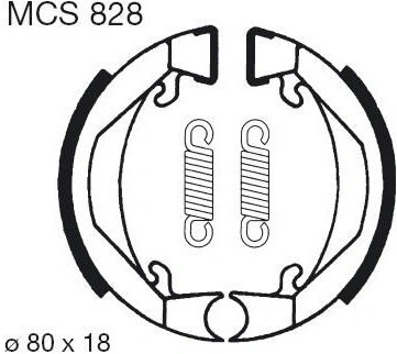 Brzdové čeľuste MCS 828