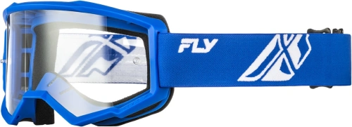 Brýle FOCUS, FLY RACING - USA dětské (modré/bílé - čiré plexi)