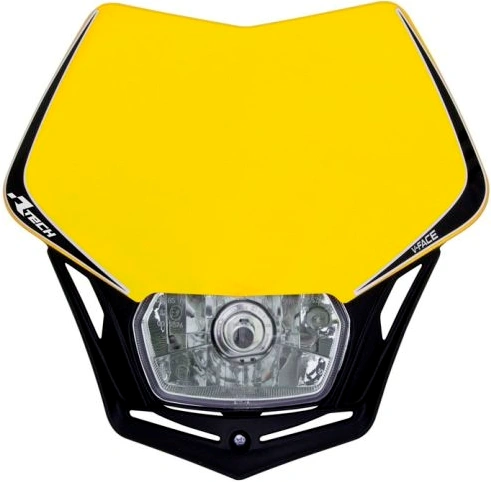 UNI predná maska vrátane svetla V-Face, perách (žlto-čierna) M400-751