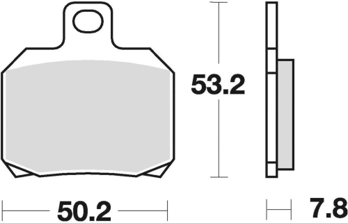 Brzdové doštičky, BRAKING (semi-metalická zmes SM1) 2 ks v balení M501-162