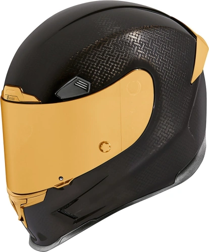 Helma na motorku Icon Airframe Pro Carbon Gold - čierna/zlatá