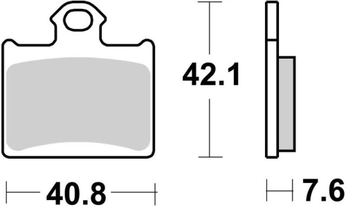 Brzdové doštičky, BRAKING (sinterová zmes CM44) 2 ks v balení M501-266