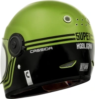 Prilba Fibre Super Hooligan, CASSIDA (čierna/metalická zelená/sivá) (2)