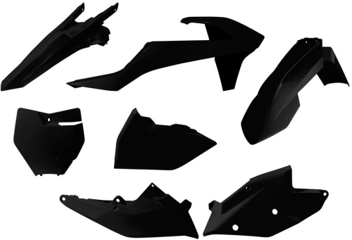 Sada plastov KTM, perách (čierna, 6 dielov, vr. Ľavého krytu vzduch filtra) M400-851
