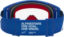 Brýle SUPERTECH VESTA, ALPINESTARS (modrá/bílá, čiré plexi) 2027 (1)
