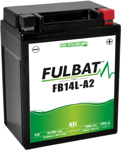 Gélová batéria FULBAT FB14L-A2 GEL (12N14-3A) (YB14L-A2 GEL) 550927