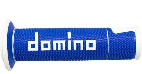 Gripy A450 (road) dĺžka 120 mm, DOMINO (modro-biele) M018-360