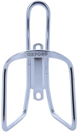 Košík BOTTLE CAGE s predstavcom pre umiestnenie na riadidlá, OXFORD (strieborný, zliatina hliníka)