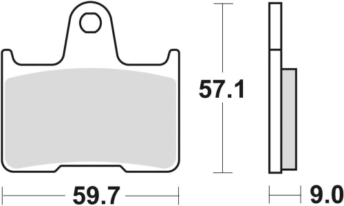 Brzdové doštičky, BRAKING (semi-metalická zmes SM1) 2 ks v balení M501-174