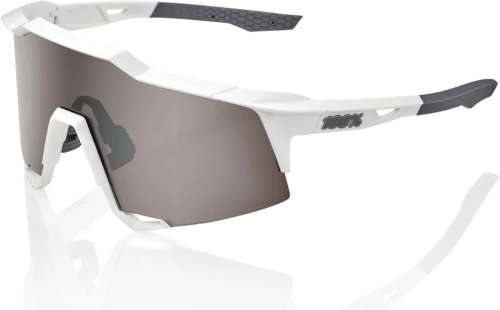 Slnečné okuliare SPEEDCRAFT Matte White, 100% - USA (strieborné sklo)