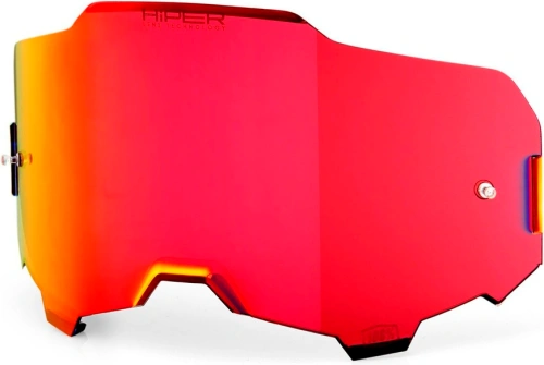 Plexi ARMEGA, 100% - USA (HIPER červené chrómové, Anti-fog)