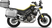 Kompletní sada hliníkových kufrů SHAD TERRA, 55L topcase 36L/47L boční kufry, včetně montážní sady a plotny SHAD Aprilia Tuareg 660
