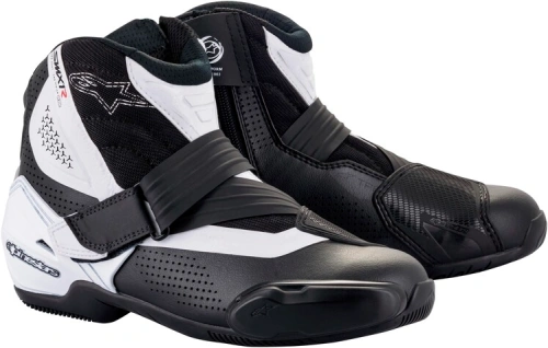 Boty SMX-1 R VENTED, ALPINESTARS (černá/bílá, perforovaná obšívka)