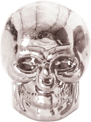 Kovové čiapočky ventilov Skull, OXFORD - Anglicko (strieborná, pár)