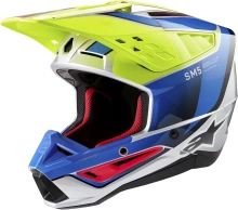 Přilba S-M5 SAIL, ALPINESTARS (žlutá fluo/modrá/stříbrná) Přilba S-M5 SAIL, ALPINESTARS (žlutá fluo/modrá/stříbrná)